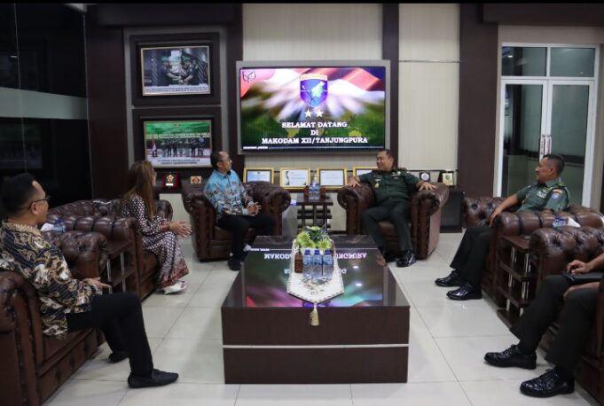 Jalin Kerjasama, Pangdam XII/Tpr Terima Kunjungan Direktur Utama PT BAI