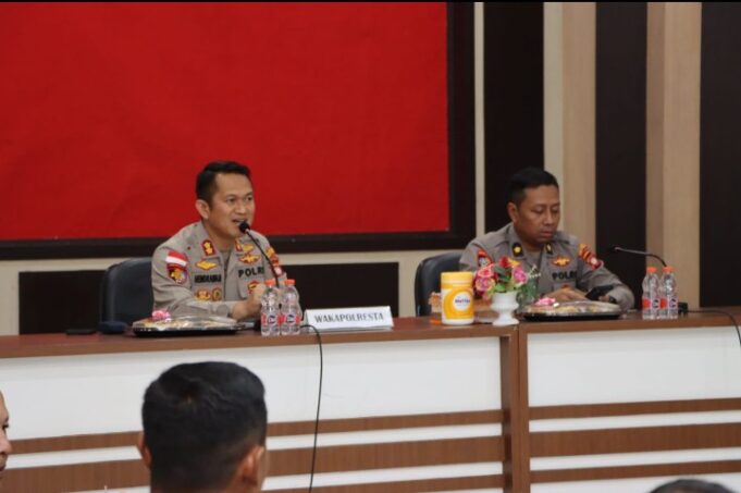 Polresta Pontianak Gelar Tactical Floor Game (TFG) Pengamanan Naik Dango Ke-2 Tahun 2025