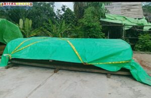 Polsek Benua Kayong Amankan Barang Bukti Puluhan Kayu Belian