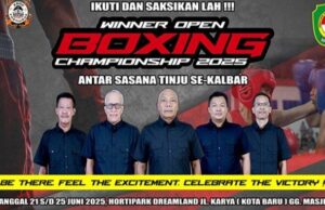Catat!! Tanggal 21- 25 Juni 2025, KSOP Pontianak Akan Gelar “Winners Open Boxing Championship 2025”