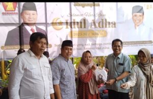Dpc Partai Gerindra Kota Pontianak Berqurban 7 Ekor Sapi dan 1 Kambing di Hari Raya Idul Adha 1446 H