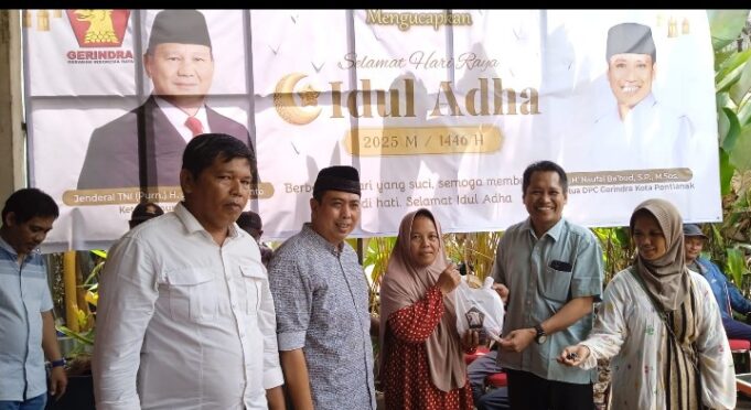 Dpc Partai Gerindra Kota Pontianak Berqurban 7 Ekor Sapi dan 1 Kambing di Hari Raya Idul Adha 1446 H