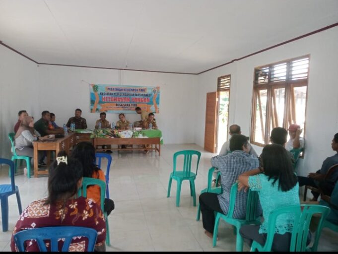 Babinsa Kodim 1209-05/Sml Monitoring Kegiatan Rapat Peningkatan Kapasitas Kelompok Tani Ketahanan Pangan