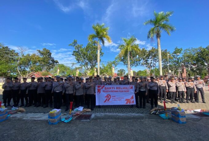 Polresta Pontianak Gelar Bakti Religi Serentak di Tempat Ibadah dalam Rangka Hari Bhayangkara ke-79