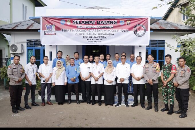 Masuk Nominasi Sebagai Kampung Bebas dari Narkoba, Kelurahan Sukaharja dikunjungi Tim Penilai dari Bareskrim Polri