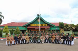 Kunjungi Kodim 1013/Mtw, Pangdam XII/Tpr : Pentingnya Sinergi Menjaga Ketahanan Nasional