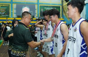 Kasdam XII/Tpr Tutup Resmi Open Tournament Basketball Pangdam Cup 2025