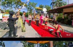 Polresta Pontianak Gelar Tradisi Penyambutan Kapolresta Baru Kombes Pol Suyono, Dihadiri P Polresta ejabat Lama Kombes Pol Adhe Hariadi