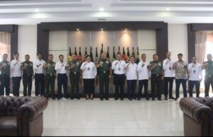 Sinergi Antar Institusi, Pangdam XII/Tpr Terima Kunjungan Silaturahmi GM PLN UIP Kalbagbar