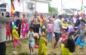 Kapolsek Pontianak Kota AKP Deni Gumilar Semarakkan HUT RI ke-80 Bersama Warga