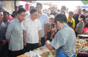 Pangdam XII/Tpr Dampingi Kunjungan Kerja Wapres RI Tinjau Pasar Flamboyan