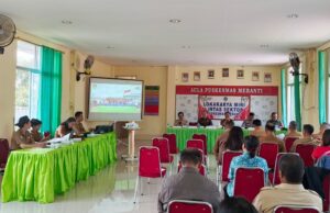 Kapolsek Meranti Hadiri Lokakarya Mini Lintas Sektoral Puskemas Meranti Tahun 2025.