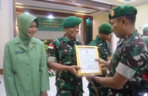 KODIM 1204/SANGGAU GELAR ACARA KORPS RAPORT PINDAH DAN PENERIMAAN PERSONEL PERWIRA DAN BINTARA