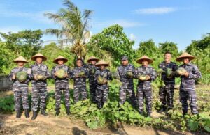 Dankodaeral XII Gelar Panen Labu Dukung Program Ketahanan Pangan