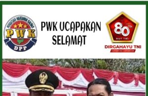 Ketua PWK Hadiri Undangan Upacara Bersama HUT TNI ke 80 di Lapangan Kodim 1203 Ketapang