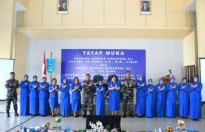 Tatap Muka Jalasenastri Daerah Kodaeral XII: Perkuat Peran Istri Prajurit dalam Kehidupan Keluarga dan Organisasi