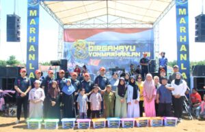 Sambut HUT Korps Marinir ke-80 dan HUT Yonmarhanlan XII ke-8, Kodaeral XII Ikuti Senam dan Jalan Sehat di Mempawah