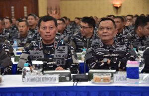 Dankodaeral XII Hadiri Apel Komandan Satuan (AKS) TNI AL Tahun 2025