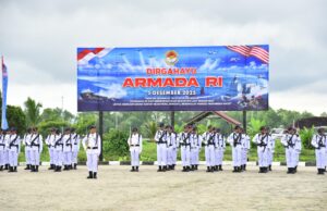 Kodaeral XII Gelar Upacara Peringatan Hari Armada RI Tahun 2025