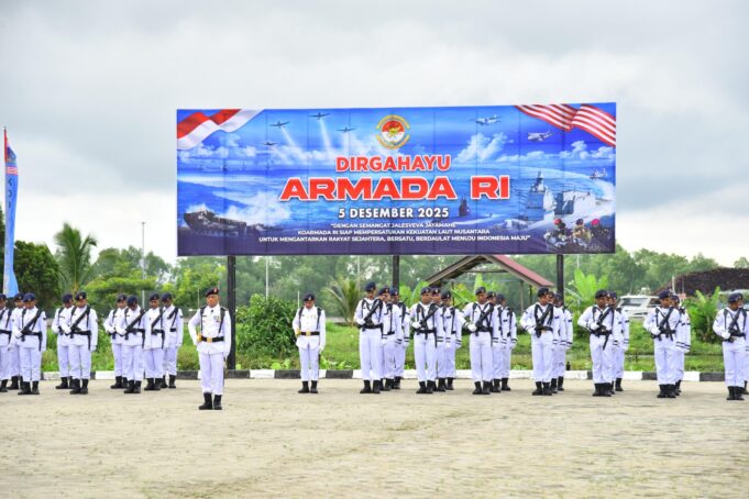 Kodaeral XII Gelar Upacara Peringatan Hari Armada RI Tahun 2025