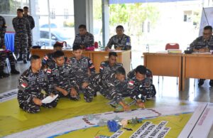 Komandan Kodaeral XII Pimpin Pelaksanaan Tactical Floor Game (TFG) Latopspamobvitnas Strategis Koarmada RI TA 2025