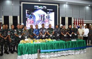 Dankodaeral XII Hadiri Pemusnahan Narkotika dan Senjata Api Rakitan di Kalimantan Barat